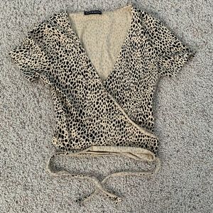 brandy melville wrap shirt